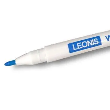 LEONIS Water Erasable Fabric Marking Pen Blue 5 Count Pack [ 78008 ]