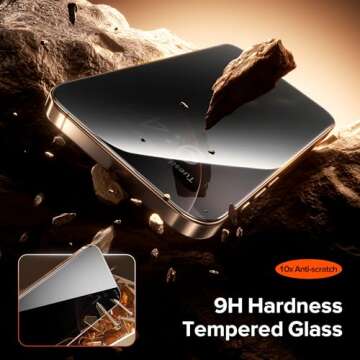 SuydanBox Privacy Screen Protector for iPhone 14/13/13 Pro - 3-Pack