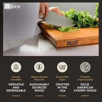 John Boos Reversible Cherry Cutting Board - Premium Quality