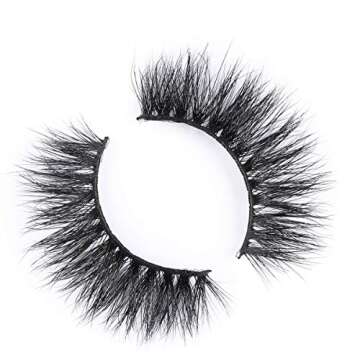 Miss Kiss 1 Pair Lashes 3D Mink Lash Natural Look Eye Lashes Soft Fluffy False Lash Cat Eye Fake Eye...