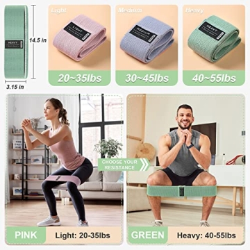 3 Levels Booty Bands Set for Powerful Glute Workouts