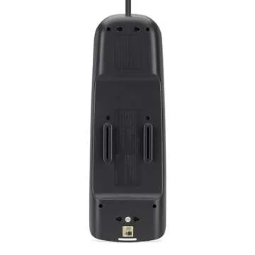 Belkin Power Strip Surge Protector - 12 AC Multiple Outlets, Ethernet & Cable Protection - 8 ft Long Extension Cord for Home, Office, Travel, Computer Desktop & Phone Charger - 3996 Joules, White