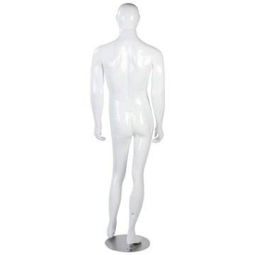 SSWBasics Male Glossy White Fiberglass Mannequin 6'
