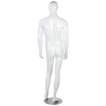 SSWBasics Male Glossy White Fiberglass Mannequin 6'