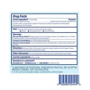 Boiron Bryonia 30C for Joint Pain Relief - 80 Count