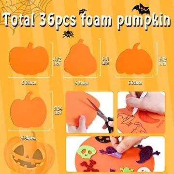 Max Fun Halloween Pumpkin Craft Kit for Kids 312 pcs