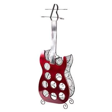 Guitar Shaped 9 Bottle Decorative Wine Holder