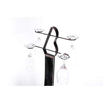 Guitar Shaped 9 Bottle Decorative Wine Holder