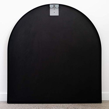Elegant 33" Black Arched Mirror for Stylish Decor