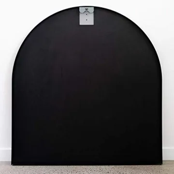 Elegant 33" Black Arched Mirror for Stylish Decor
