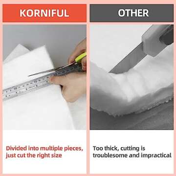 Tabletop Fire Pit Ceramic Wool Wick for ROZATO, KORNIFUL, Danya B, Flammtal, KIZZBY, ROUNDFIRE, to Extend Burning Time, Table Top Firepit Sponge Cotton Core for Fireplaces