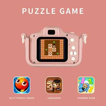 Snowall Cat Gift Camera for Girls,Preschool Digital Camera,Kids Camera for 3-8 Years Old Kids Boys Girls,Christmas Birthday Gifts with 32GB SD Card（Pink Cat）