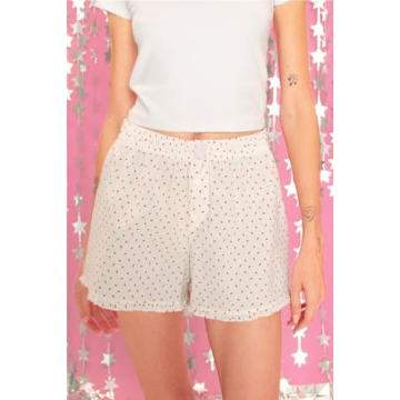 KMBANGI Women’s Y2K Floral Print Pajama Shorts