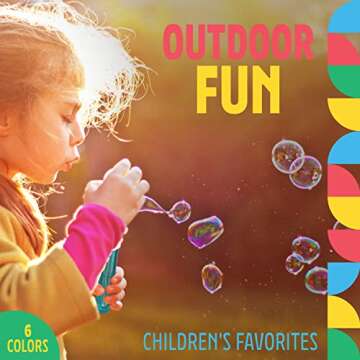 Dazzling Toys Bubble Test Tube – Pack of 6 Bubble Wands with Liquid Tubes for Kids, Cool Outdoor G...