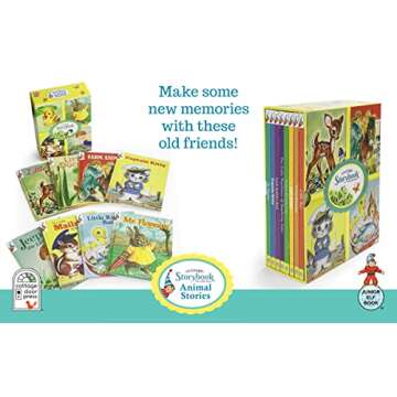 Animal Stories: Vintage Storybook Time Well Spent Boxed Slipcase Storage with 8 Classic Stories