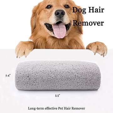 Tvwen Pet Hair Remover, Remove Dog, Cat, and Other Pet Hair from Furniture, Carpet, Bedding, and Clothing. for Dogs, Cats, Rabbits Horses & More (1 Pack)