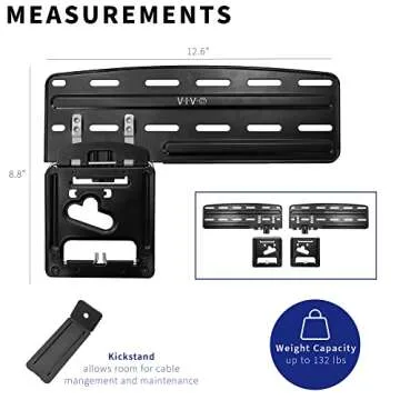 VIVO Micro-Gap Flat TV Wall Mount Designed for 43 to 85 inch 2021-2023 Samsung Neo QLED (Excluding QN95C Series), and More, Ultra Slim Profile, Mount-TVSG1