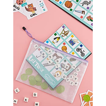 JARLINK 40pcs Waterproof Zipper Pouches for Organizing