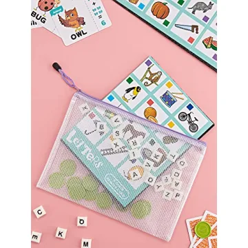 JARLINK 40pcs Waterproof Zipper Pouches for Organizing