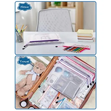 JARLINK 40pcs Waterproof Zipper Pouches for Organizing