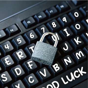 5400 Letter Stickers 60 Sheets Alphabet Stickers 0.5in Vinyl Self-Adhesive Number Alphabet Stickers, Mailbox Numbers Labels DIY Crafts Art Making, Decals for Sign,Notebook, Classroom Decor, Door