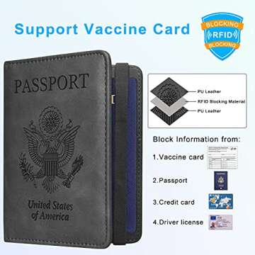 Stylish ACdream RFID Blocking Passport Holder for Travel