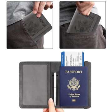 Stylish ACdream RFID Blocking Passport Holder for Travel
