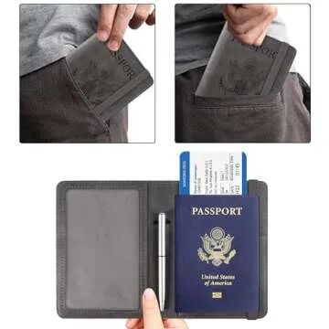 Stylish ACdream RFID Blocking Passport Holder for Travel