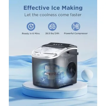 COWSAR Portable Ice Maker for Home and Camping