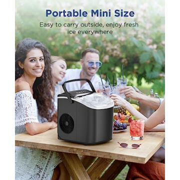 COWSAR Portable Ice Maker for Home and Camping