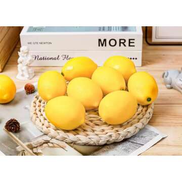 Toopify 20pcs Artificial Lemons for Home Decor