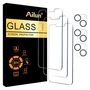 Ailun 3 Pack iPhone 14 Tempered Glass & Camera Lens Protectors