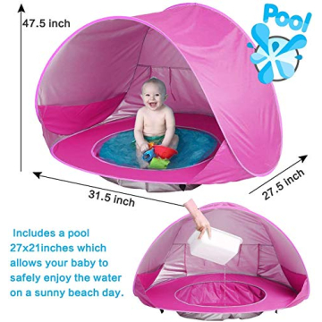 Baby Beach Tent with 50+ UPF UV Protection for Infants