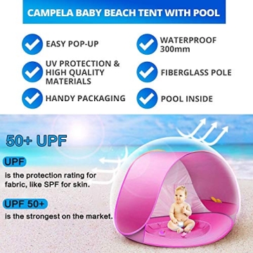 Baby Beach Tent with 50+ UPF UV Protection for Infants