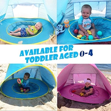 Baby Beach Tent with 50+ UPF UV Protection for Infants