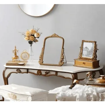 Vintage Vanity Makeup Desk Mirror for Stylish Decor