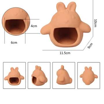 Cute Totoro Shape Ceramic Cave for Aquarium Decor