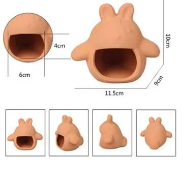 Cute Totoro Shape Ceramic Cave for Aquarium Decor