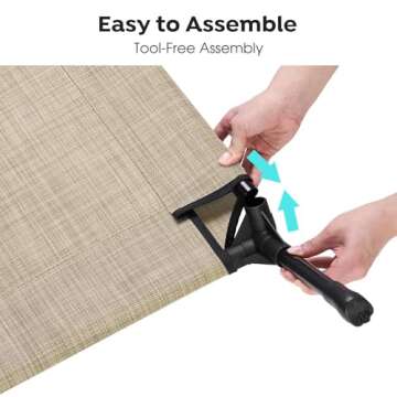 Veehoo Elevated Dog Yard Bed for Large Dogs - 49x33"