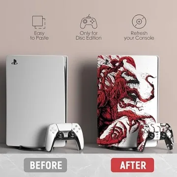 TESSGO PS5 Skin Set Anime Console & Controller Vinyl Sticker