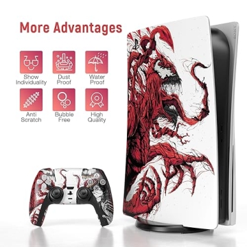 TESSGO PS5 Skin Set Anime Console & Controller Vinyl Sticker