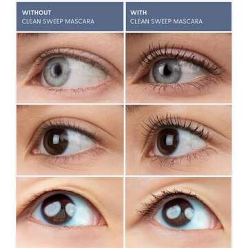 twenty/twenty beauty Clean Sweep Mascara, Long-Lasting Eyelash Mascara for Everyday Wear on Sensitive Eyes for up to 24H, Made with Clean Ingredients, Cruelty-Free & Vegan