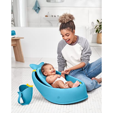 Skip Hop Moby Tear-Free Baby Bath Rinse Cup Blue