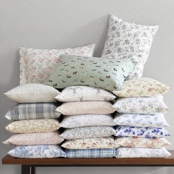 Laura Ashley King Flannel Sheet Set for Ultimate Comfort