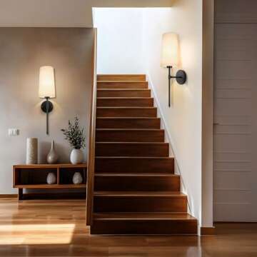 SLYYMY Wall Sconces Sets of 2, Retro Industrial Wall Lamps, Bathroom Vanity Sconces Wall Lighting with White Fabric Shades, Wall Lights for Bedroom Living Room Kitchen Island (Black)