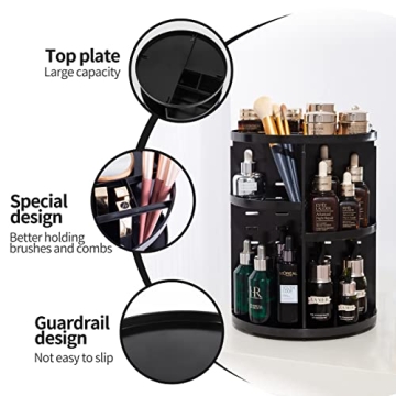 Seinlife 360° Rotating Makeup Organizer for All Spaces
