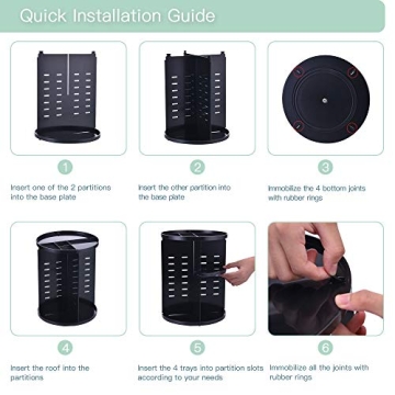 Seinlife 360° Rotating Makeup Organizer for All Spaces