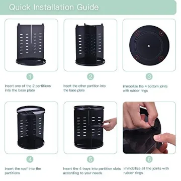 Seinlife 360° Rotating Makeup Organizer for All Spaces