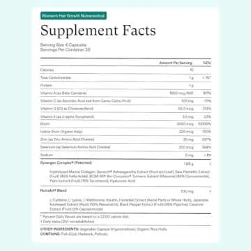 Nutrafol Women's Hair Growth Supplements and Hair Serum, Ages 18-44, Clinically Tested for Visible Thickness and Strength - 1 Month Supply, 1.7 Fl Oz Bottle