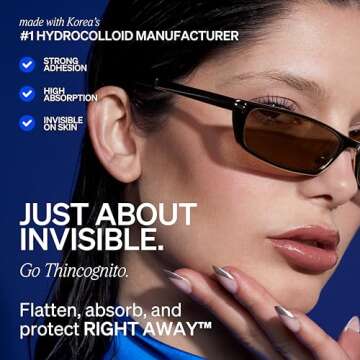 KNEMO Right Away Thincognito Invisible Spot Patch - Absorbing Hydrocolloid Pimple Patch for Face, Bl...